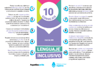 Decálogo lenguaje inclusivo